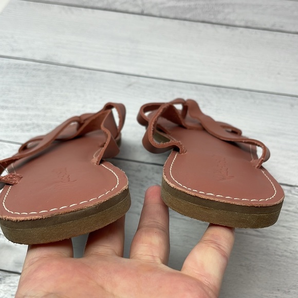 Madewell The Boardwalk Thong Sandal in Leather Dust Rose 9.5 S71 - Picture 5 of 7